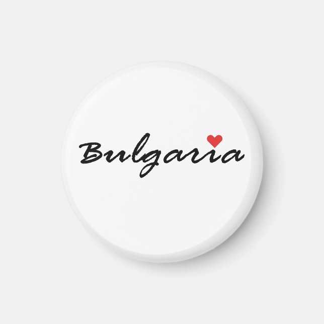 Aimant J'aime la Bulgarie (Devant)