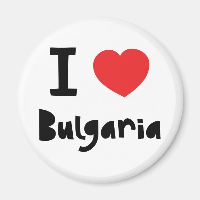 Aimant J'aime la Bulgarie (Devant)