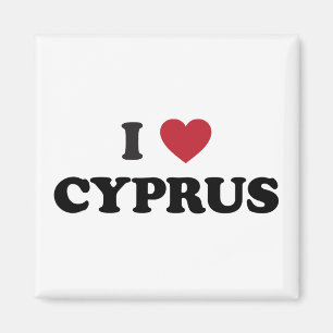 Aimant J'aime la Chypre