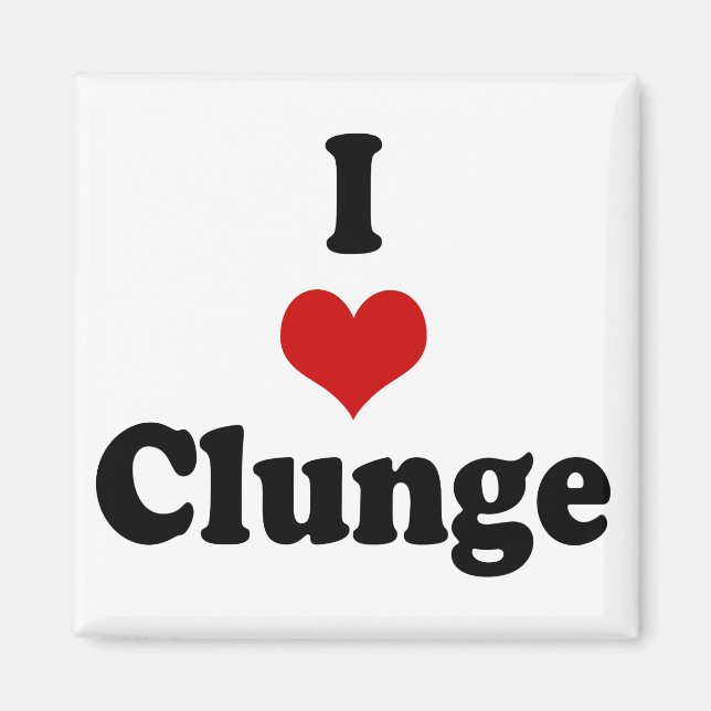 AIMANT J'AIME LA CLUNGE {HEART} (Devant)