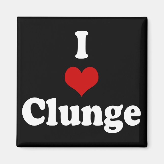 AIMANT J'AIME LA CLUNGE {HEART} (Devant)