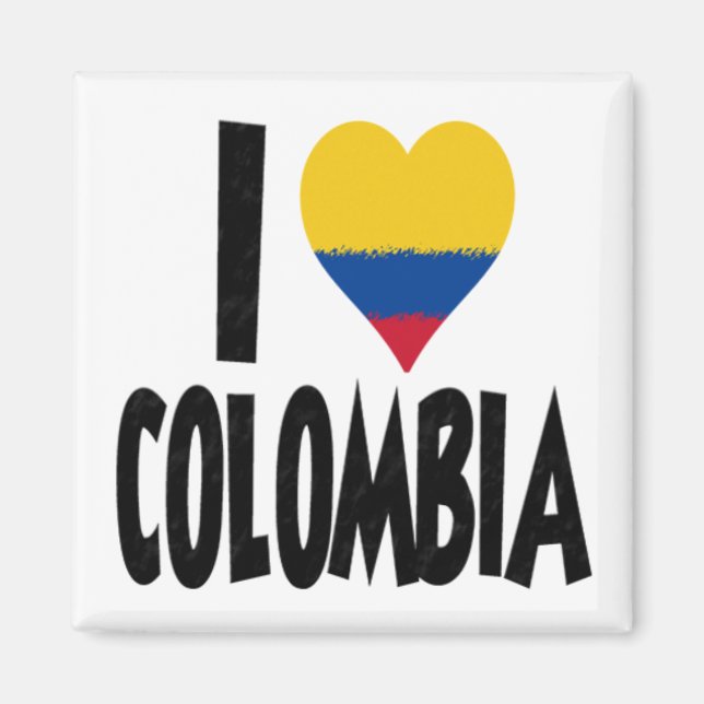 Aimant J'aime la Colombie (Devant)