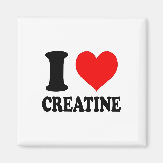 Aimant J'aime la créatine  (Devant)