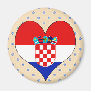Aimant J'aime la Croatie