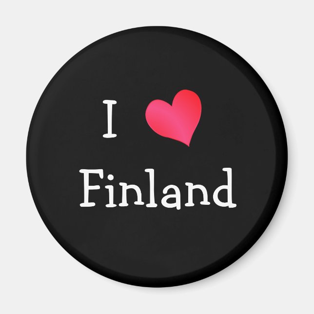 Aimant J'aime la Finlande (Devant)