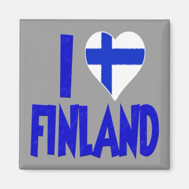 Aimant J'aime la Finlande (Devant)