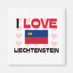 Aimant J'aime la Liechtenstein