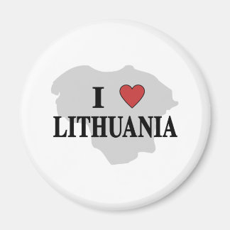 Aimant J'aime la Lituanie