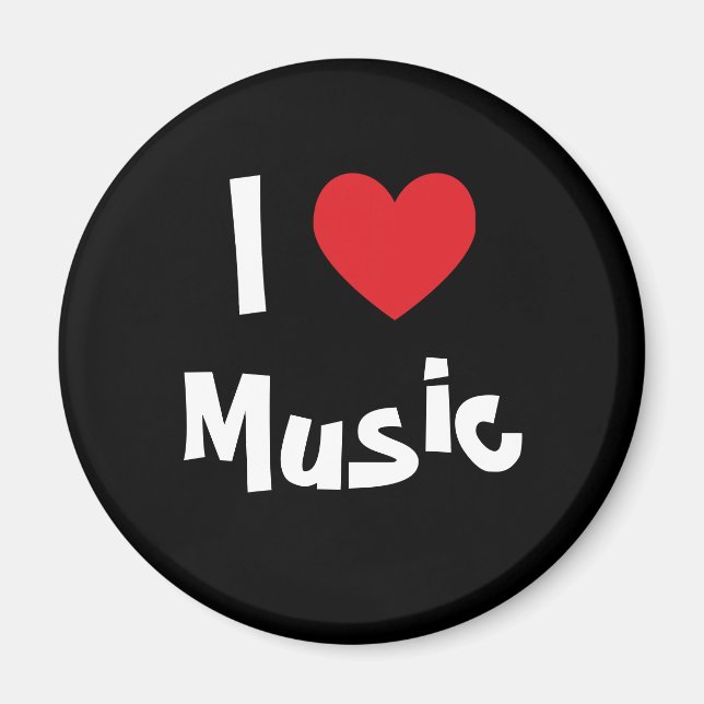 Aimant J'aime la musique (Devant)
