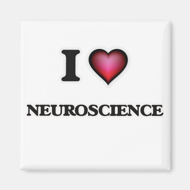 Aimant J'aime la neuroscience (Devant)