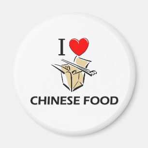 Aimant J'aime la nourriture chinoise