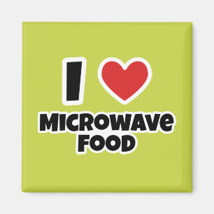 Aimant J'aime la nourriture de micro-onde