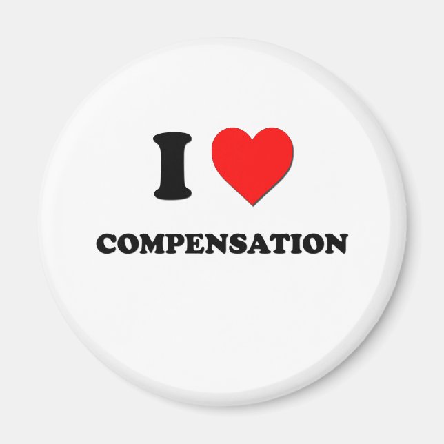 Aimant J'aime la rémunération (Devant)