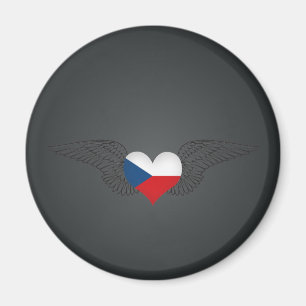 Aimant J'aime la République Tchèque - ailes