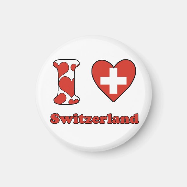 Aimant J'aime la Suisse (Devant)