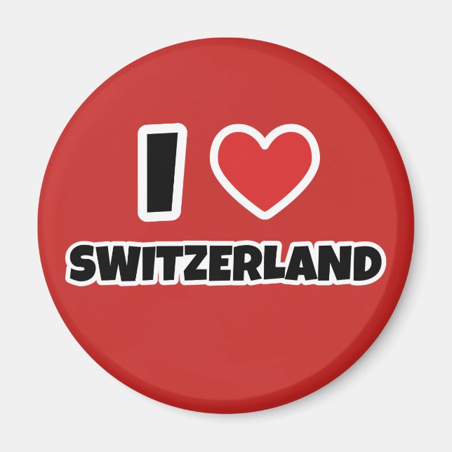 Aimant J'aime la Suisse (Devant)
