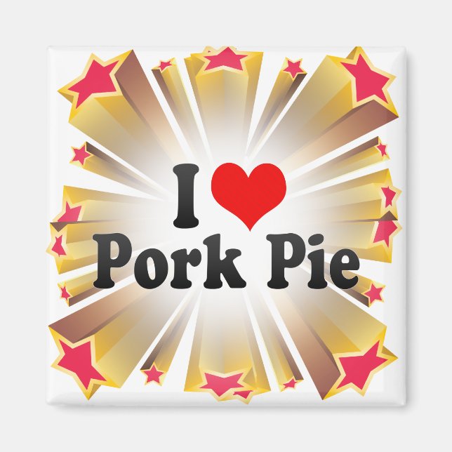 Aimant J'Aime La Tarte De Porc (Devant)