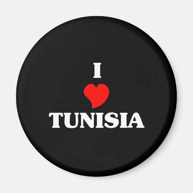 Aimant J'aime la Tunisie (Devant)