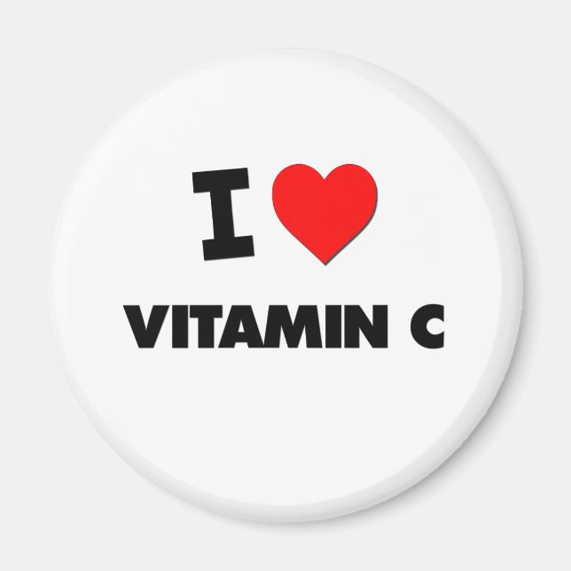 Aimant J'aime la vitamine C (Devant)