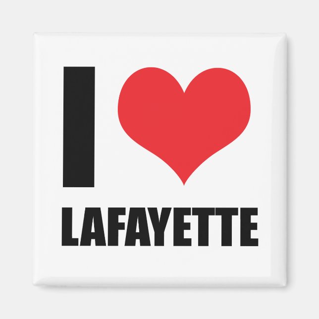 Aimant J'aime Lafayette (Devant)