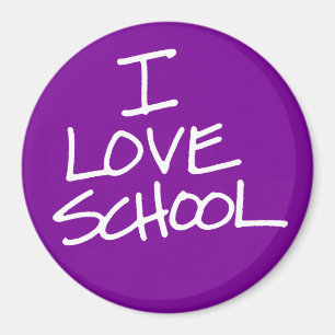 Aimant J'aime l'aimant d'école