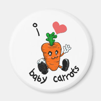 Aimant J'aime l'aimant des carottes pour bébés