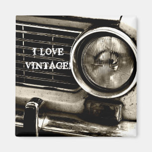Aimant J'aime l'aimant Vintage