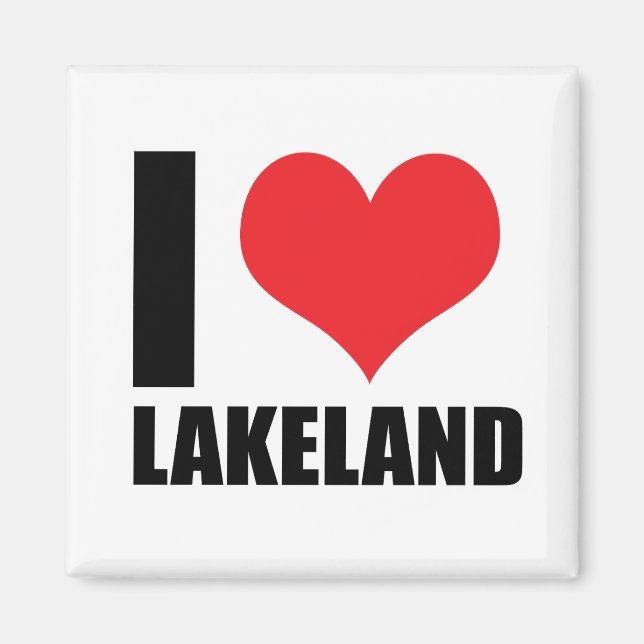 Aimant J'aime Lakeland (Devant)