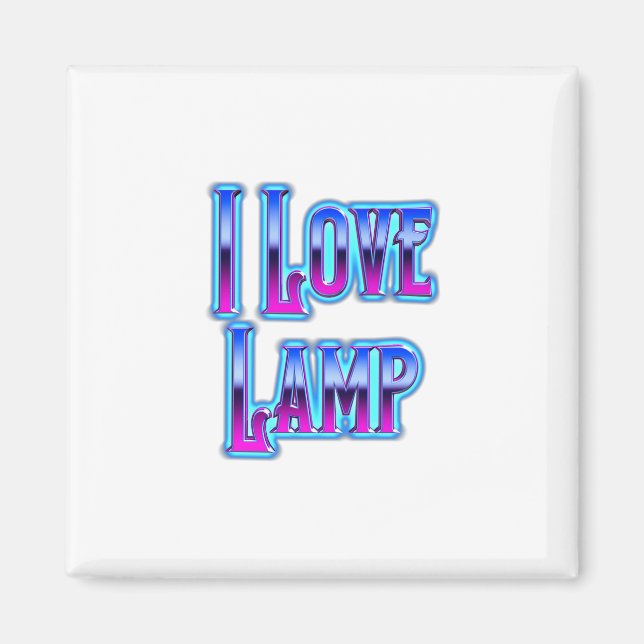 Aimant J'aime Lampe (Devant)