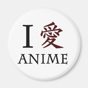 Aimant J'aime l'Anime