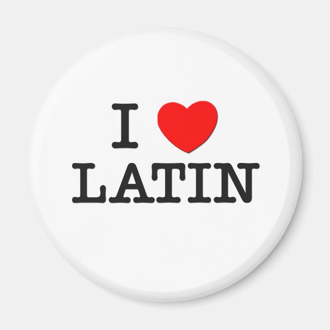Aimant J'aime LATIN (Devant)