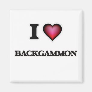 Aimant J'aime le backgammon