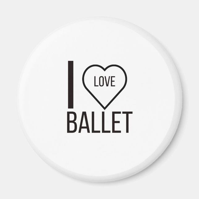 AIMANT J'AIME LE BALLET (Devant)