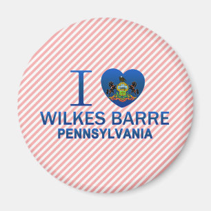 Aimant J'aime le barre de Wilkes, PA