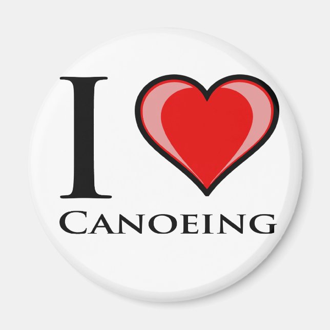 Aimant J'Aime Le Canoë (Devant)
