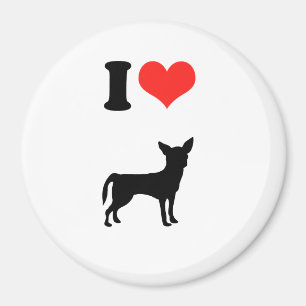 Aimant J'aime le chiwawa