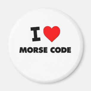 Aimant J'aime le code morse