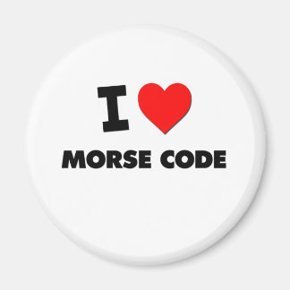 Aimant J'aime le code morse