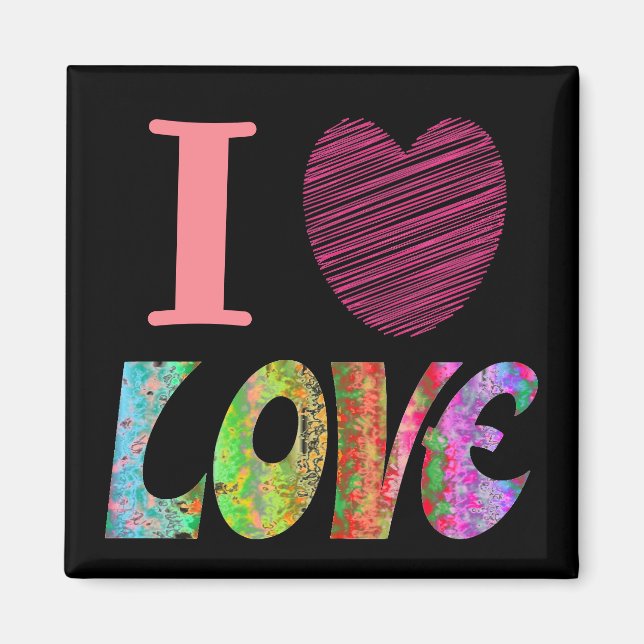 Aimant J'aime le coeur (Devant)
