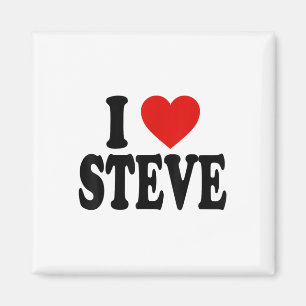 Aimant J'aime le coeur Steve _1