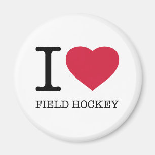 AIMANT J'AIME LE HOCKEY SUR LE TERRAIN