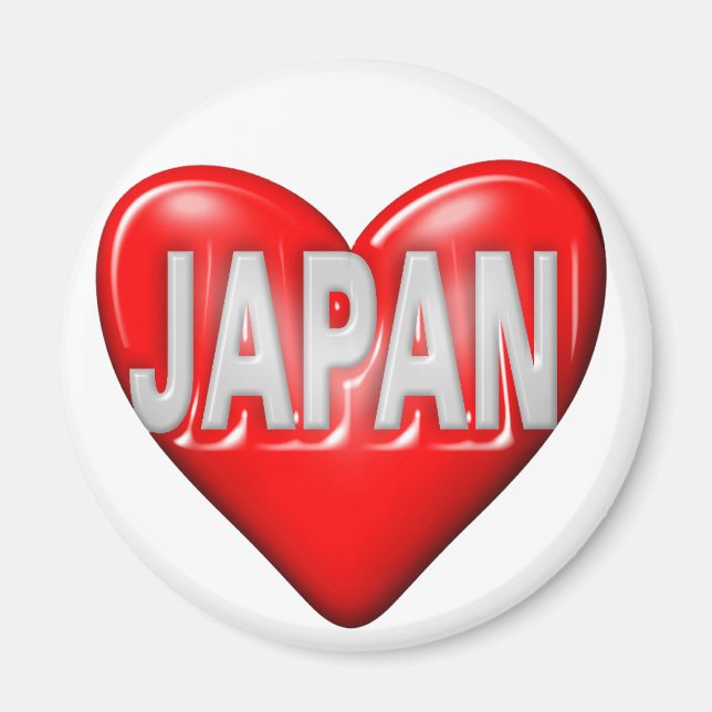 Aimant J'aime le Japon (Devant)