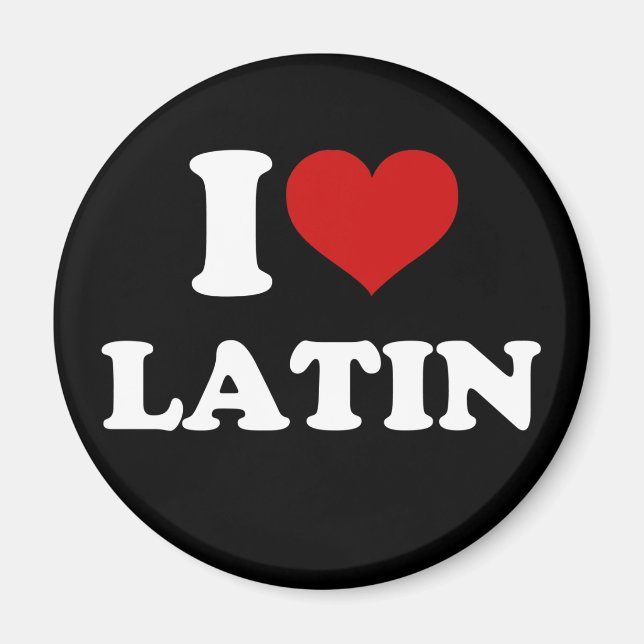 Aimant J'aime le latin (Devant)