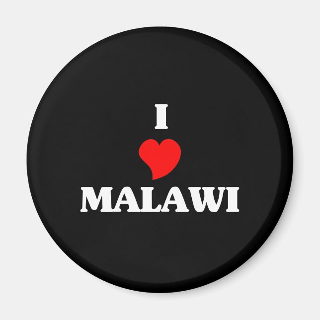 Aimant J'aime le Malawi (Devant)