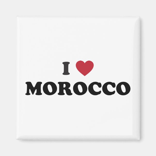Aimant J'aime le Maroc (Devant)
