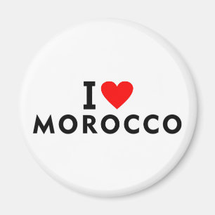 Aimant J'aime le Maroc pays comme voyage de coeur tourism