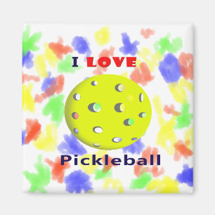 Aimant j'aime le pickleball rouge graphic.png des textes