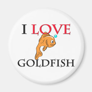 Aimant J'aime le poisson rouge