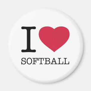 AIMANT J'AIME LE SOFTBALL
