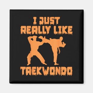 Aimant J'aime le Taekwondo - Amoureux des Arts Martiaux T